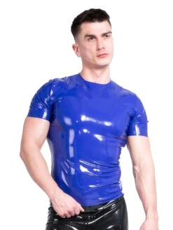 Latex Classic T Shirt In Blue