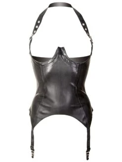 Halterneck Underbust Latex Basque