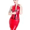 Red Regulation Latex Dress