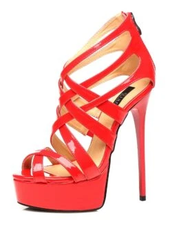 Red Zag Sandals