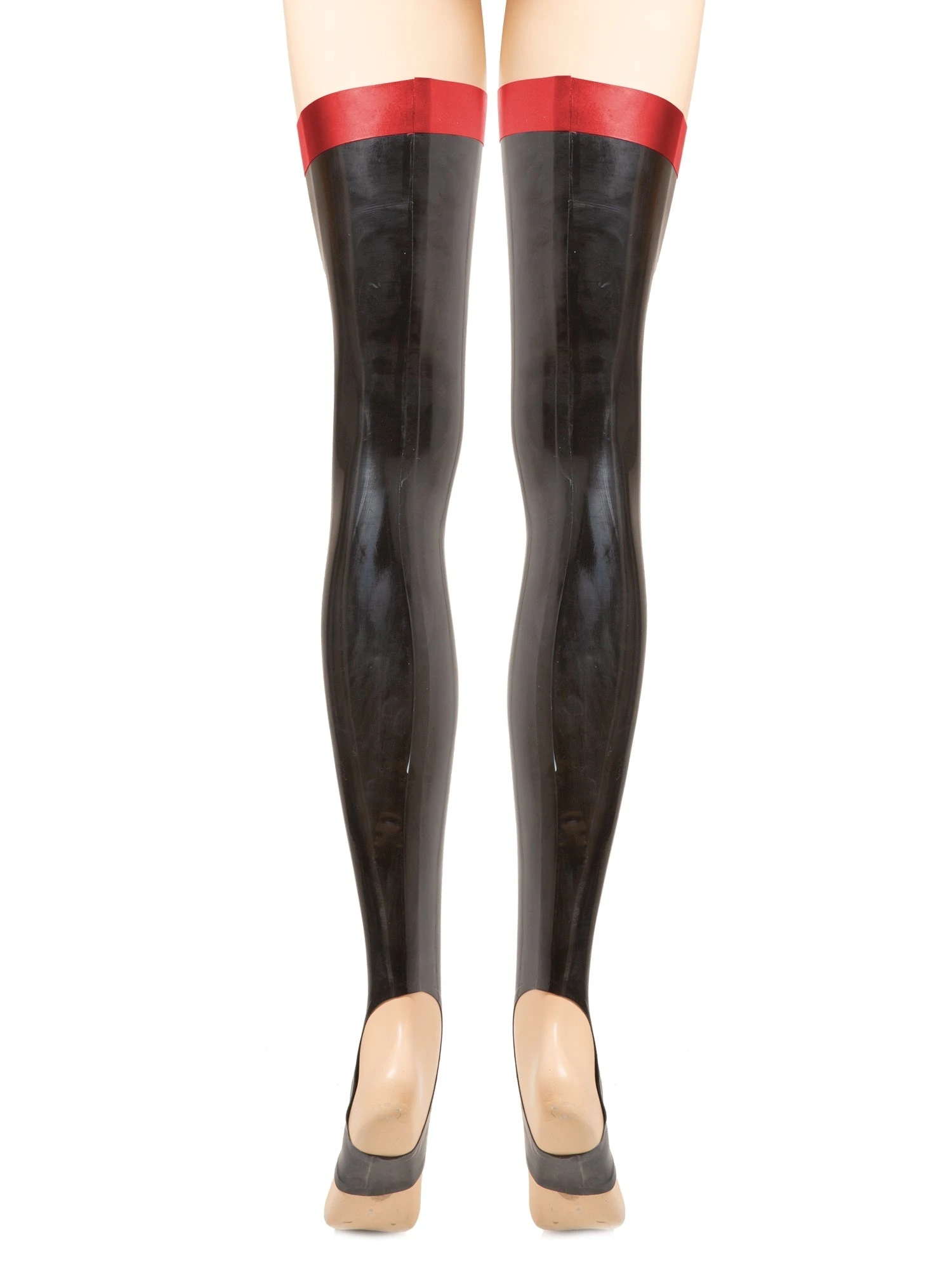 Renegade Latex Footless Stockings With A Rear Seam - Image 3