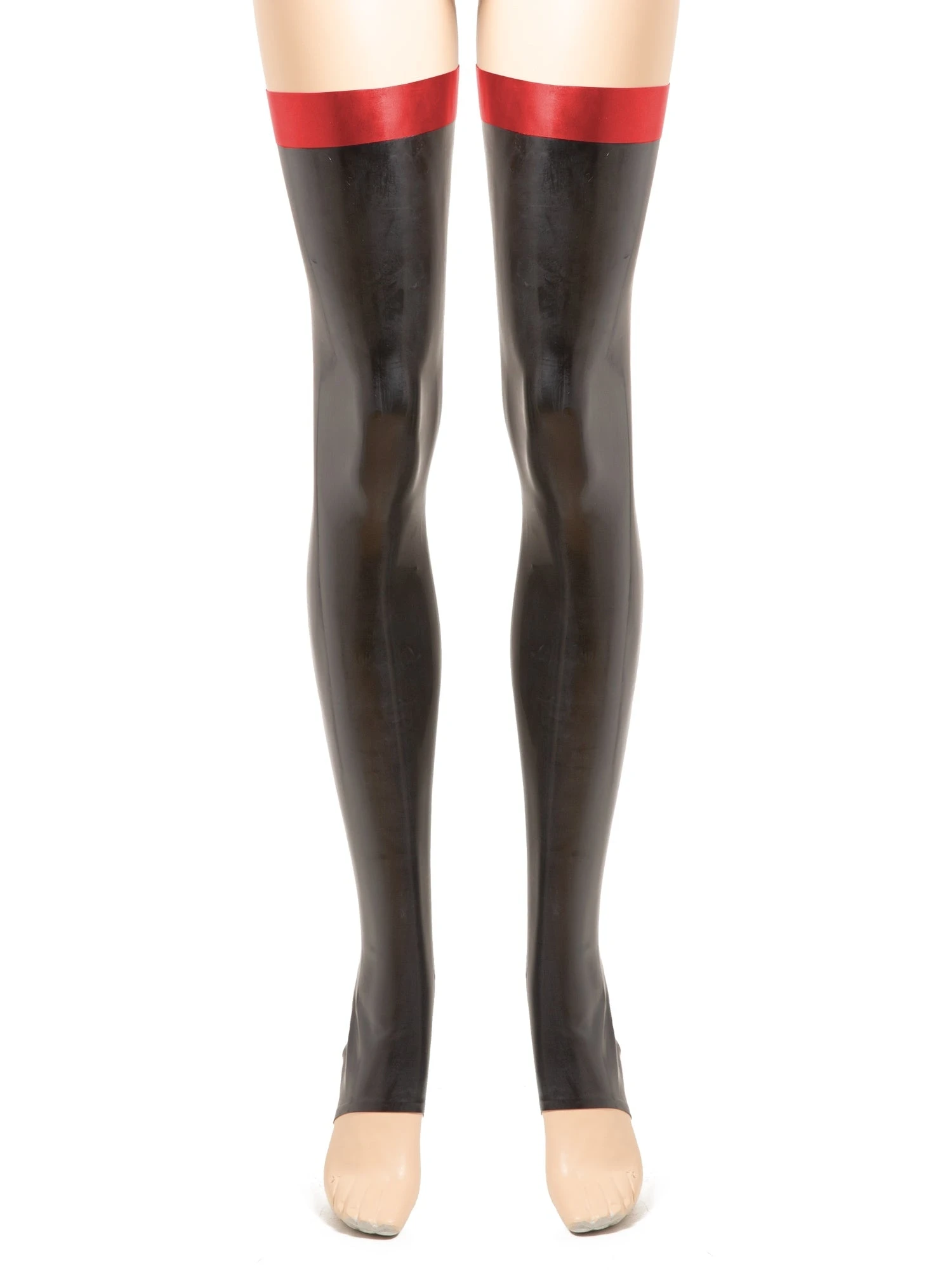 Renegade Latex Footless Stockings With A Rear Seam