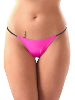 Vibrant Pink PVC G-String