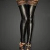 Wetlook Silicone Laced Stockings