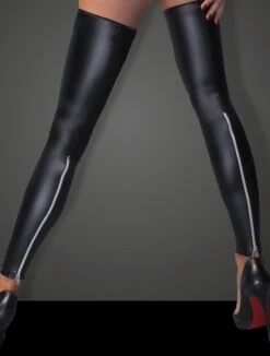 Wetlook Stockings & Briefs Set