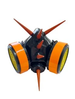 Orange Mega Spike Punk Mask