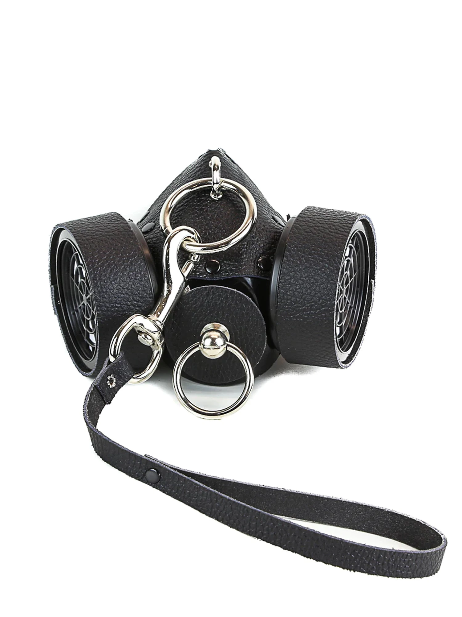 Black Punk Mask With O Ring & Leash