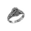 Ergo Reverance Of The Dead Skull Silver Ring