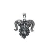 Aries Horned Rams Head Pendant & Necklace Chain