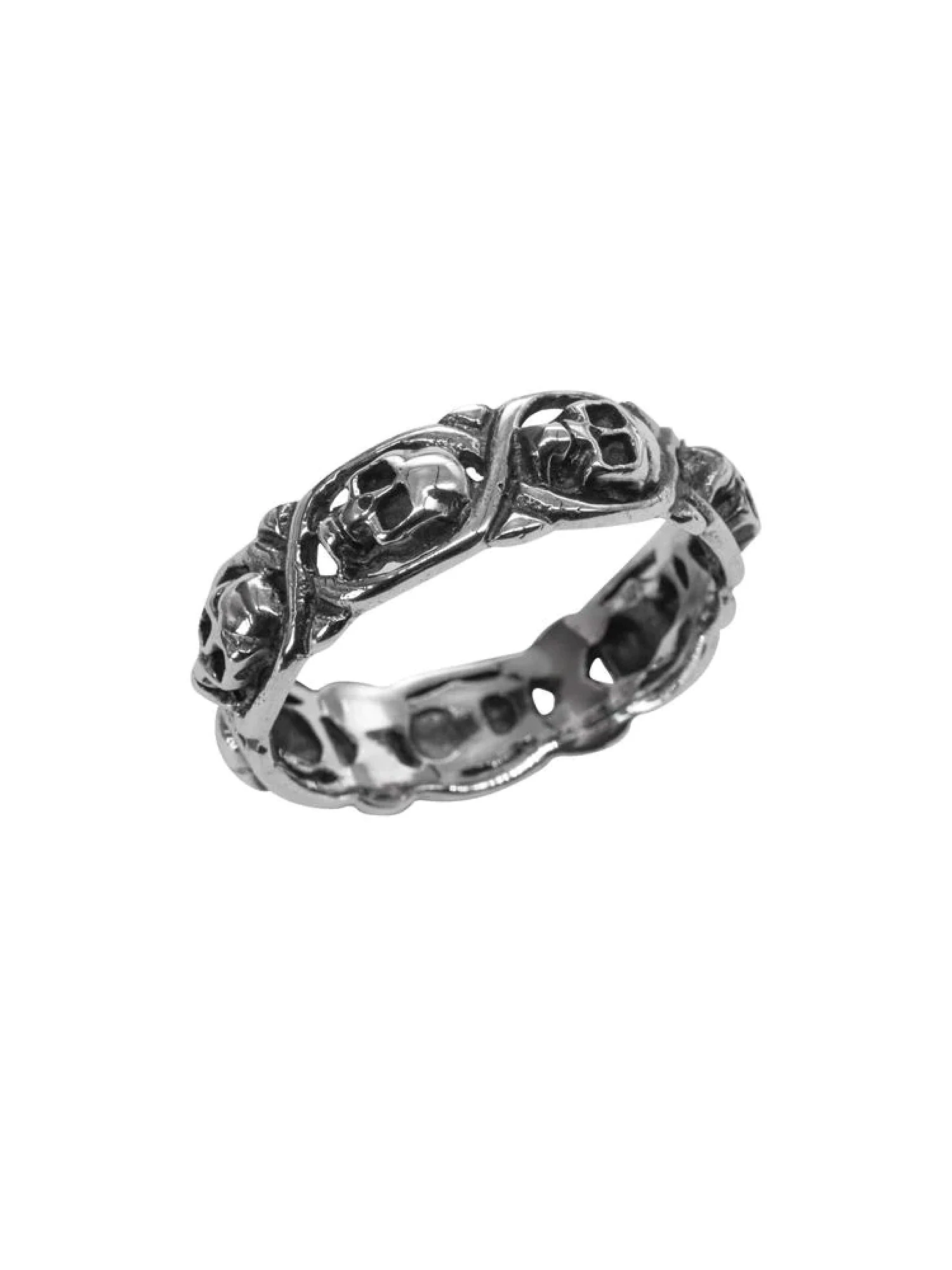 Cranium Sterling Silver Multi Skulls Ring