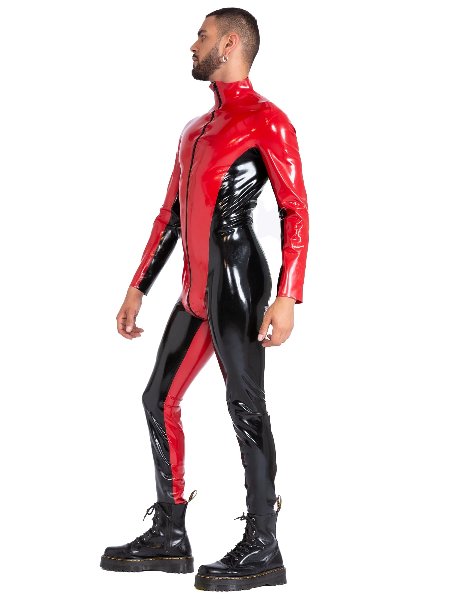 Inferno Men's Latex Catsuit - Image 2