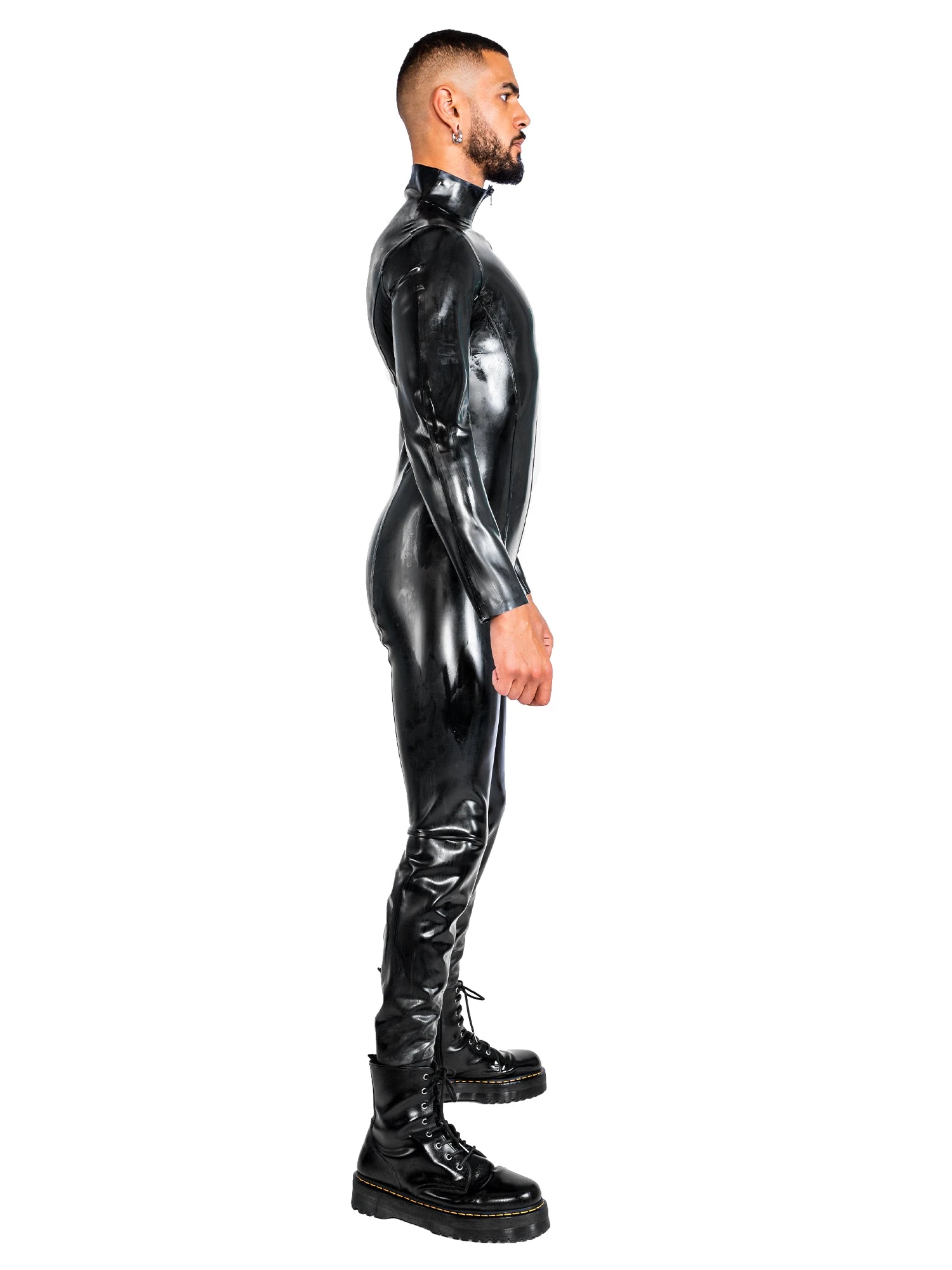 Heavy Duty (0.55mm) Panelled Latex Catsuit - Image 4