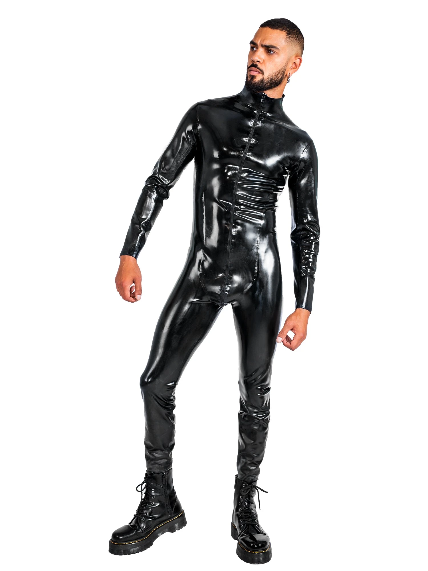 Heavy Duty (0.55mm) Panelled Latex Catsuit - Image 3
