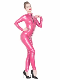 Limited Edition - Pink Latex Women's Catsuit