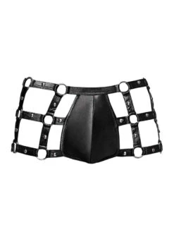 Mens Wetlook Harness Shorts