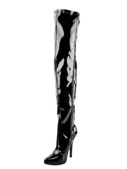 Forbidden PVC Thigh Boots